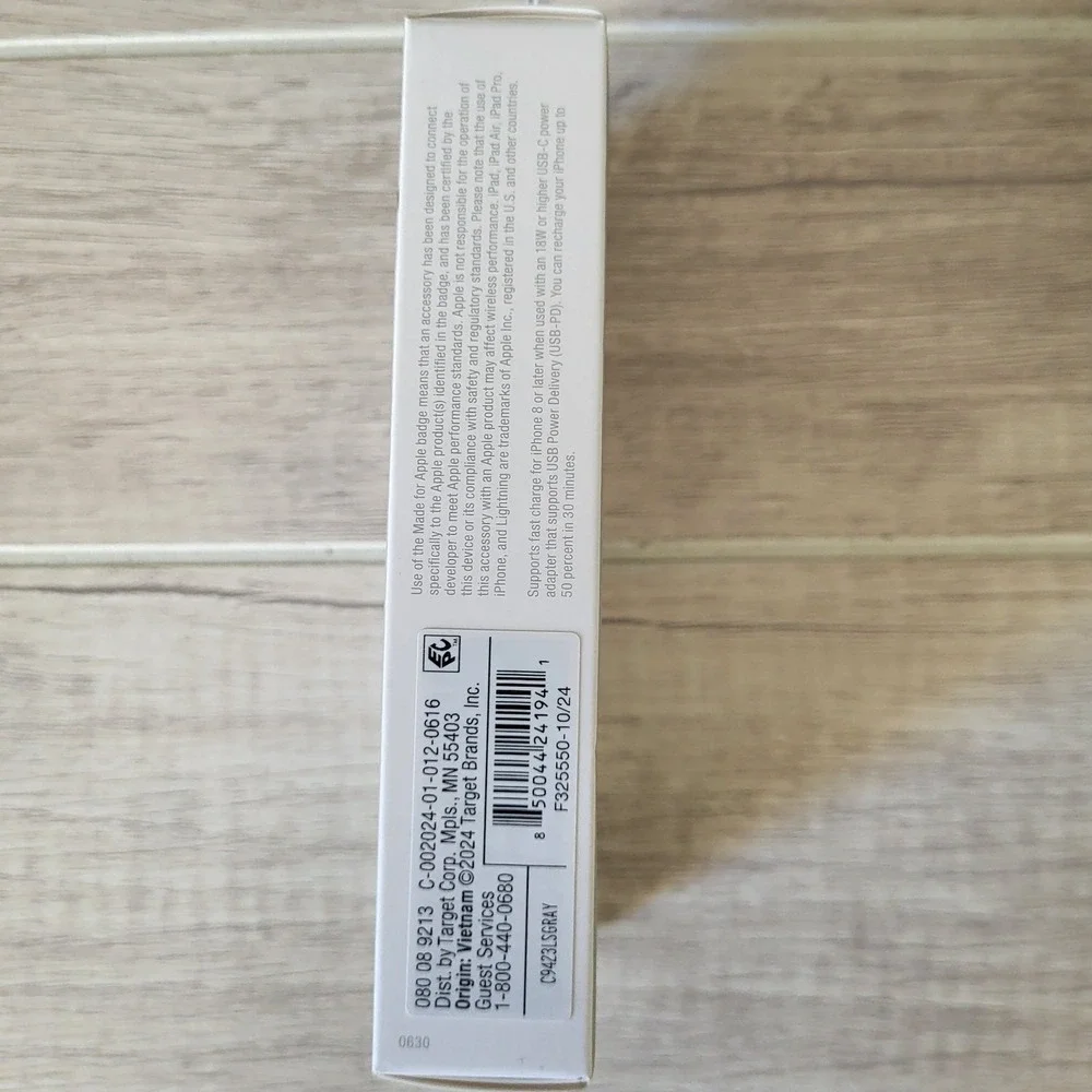 Heyday to‎ USB-C fast charging cable 3 Feet Gray IPhone Ipad